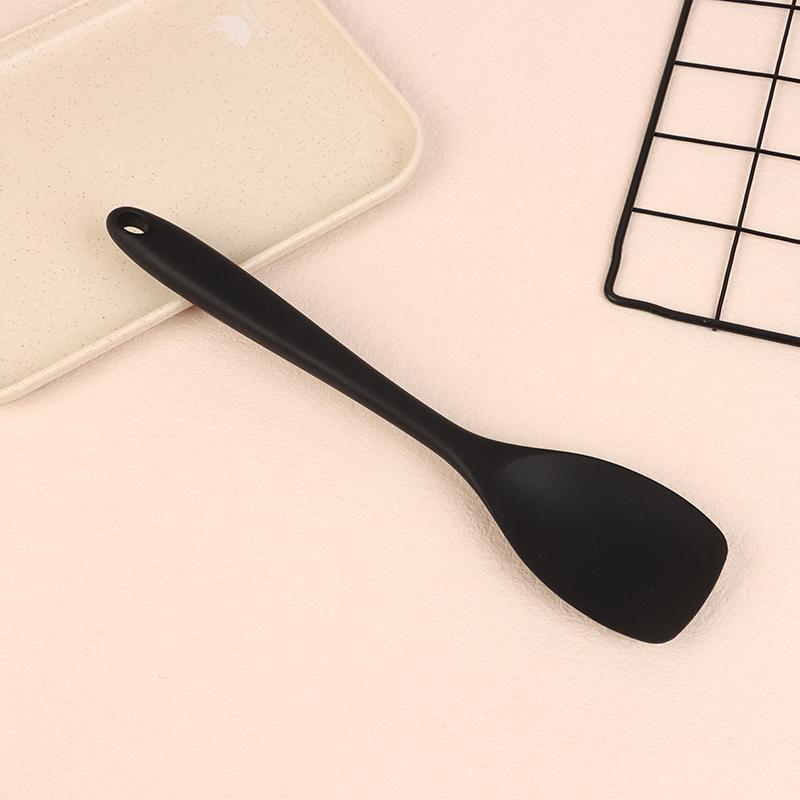 Food Grade Silicone Spoon Spatula Heat Resistant Cooking Spoon Nonstick Baking Scraper Stirring Scooping Salad Mixing Spoon