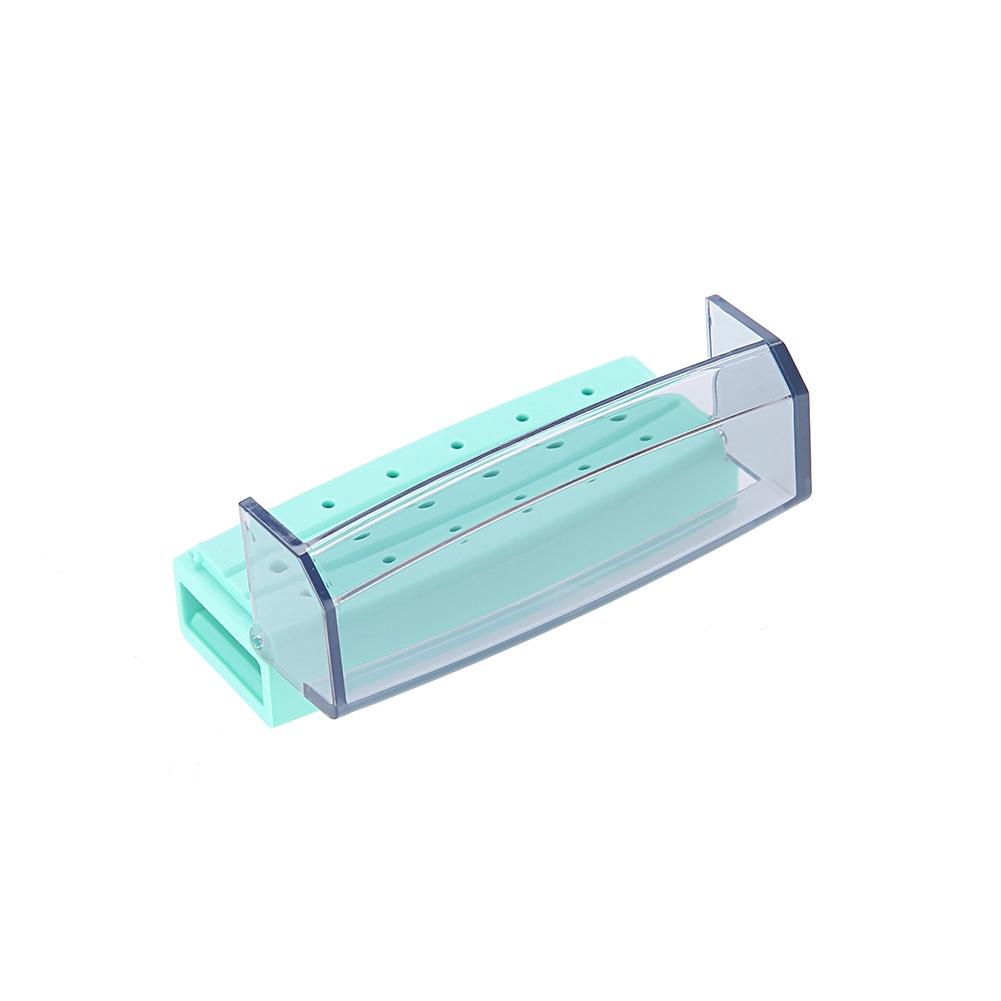 18 Holes Cleaning Box Case Dental Bur Burs Block Holder Autoclavable Dentist Tool GreenS015C