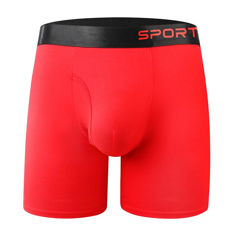 Men s Mid-Length Side Open Boxer Briefs: European & American Anti-Chafing Sports Shorts M (US/EU)