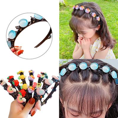 Kid Headband Various Patterns High Elasticity Decorating Colorful Cute Hair Band Clip Strawberry Headwear Accessory for Girls