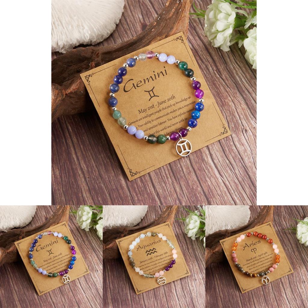 Constellation Stone Jewelry Bracelet For Women With Copper And Glass Beads For Travel