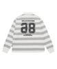 Bipitudiseuodeo 98 Striped Rugby Long Sleeve Shirt Grey