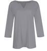 2025 Women's V-Neck 7-Point Sleeve Solid Color T-Shirt