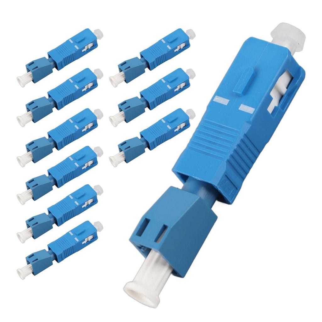 10 Pcs Fiber Optic Adaptor SC Male To LC Female Single Mode Fiber Optic Hybrid Optical Adaptor Converter
