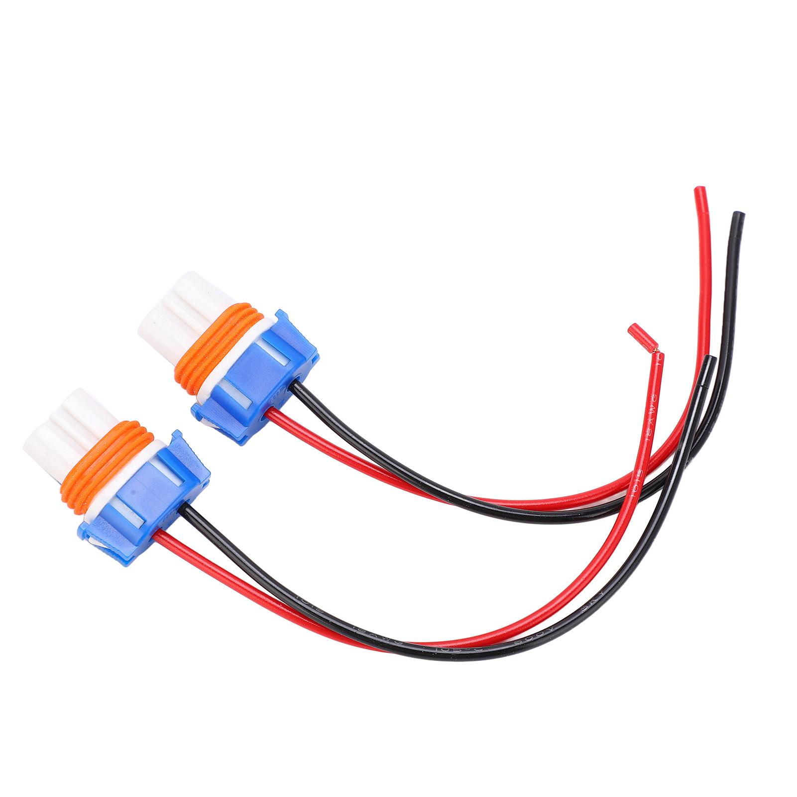 

2 шт 90052 9005 Двойной керамический гнездовой разъем с проводом для фары, светодиодный жгут проводов