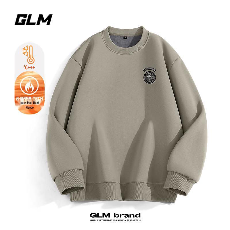 

GLM Men s Sherpa Fleece Lined Crew Neck Sweatshirt XL