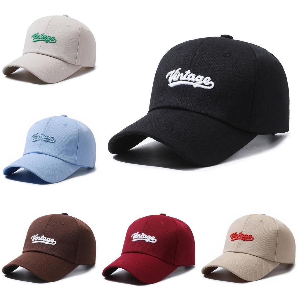 Vintage Embroidery Letter Baseball Cap Outdoor Breathable Peaked Caps Gifts