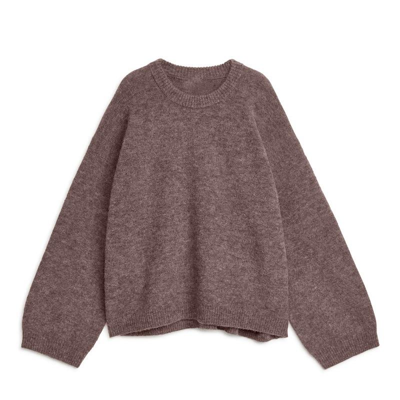 Women S Cozy Loose Fit Crew Neck Long Sleeve Pullover Sweater For Autumn Winter