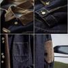 Herrenmode Patchwork Jeansjacken Hip Hop Streetwear Übergröße Mäntel für Männer