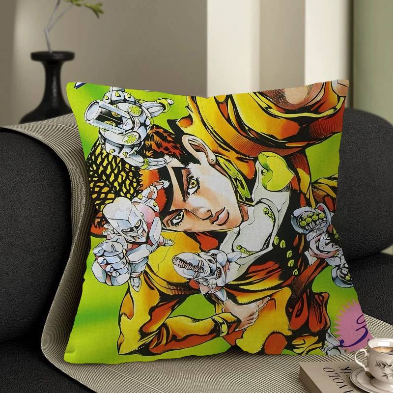 

JoJo s Bizarre Adventure Подушки Подарки Мебель для дома и офиса Спальня Диван Чехол для подушки для автомобиля 45x45 см 12x12Inch