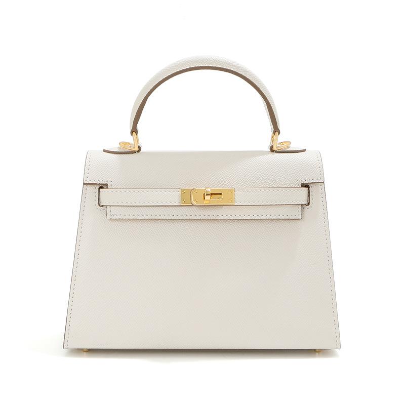 The second generation KL messenger bag light luxury cowhide high-end leather women's commuting versatile fashion shoulder handbag bag