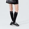 Munsingwear Women Essential Shirring File Knee High Socks Black Mr322lso74