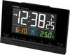 MAG Alarm Clock, Table Clock, Radio-Controlled, Digital, AC Powered, Color LCD, Illuminated, Brightness Adjustable, Easy To Read, Thermometer,