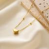 Hot-selling Classic Ins Niche Versatile Non-fading 18k Gold Titanium Steel Love Bow Collarbone Chain Necklace