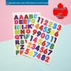 Self-Adhesive English Letter and Number Stickers for Children (0-9, A-Z)