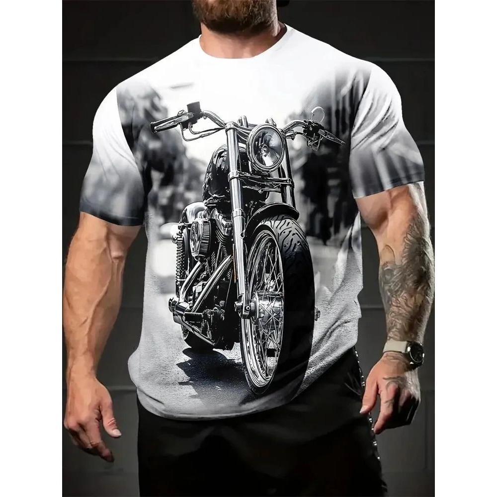 Men's 3D versatile casual top T-shirt
