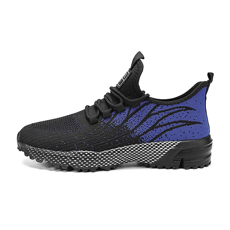 Large Size Sports Shoes Men's Shoes Fashion Lightweight Running Shoes Men's Flying Weaving Foreign Trade Sports Trendy Shoes Women