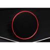 For Mercedes-Benz GLC 2016-2022 Red Alloy Inner Door Speaker Sound Ring Trim 4pc