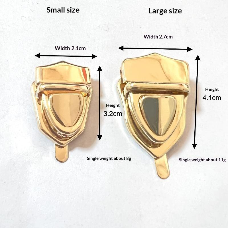 1Pc Metal Tongue Lock Mortise Clasp High-Quality Metal Fastener for Leather Craft Women Handbag Small Leather Goods