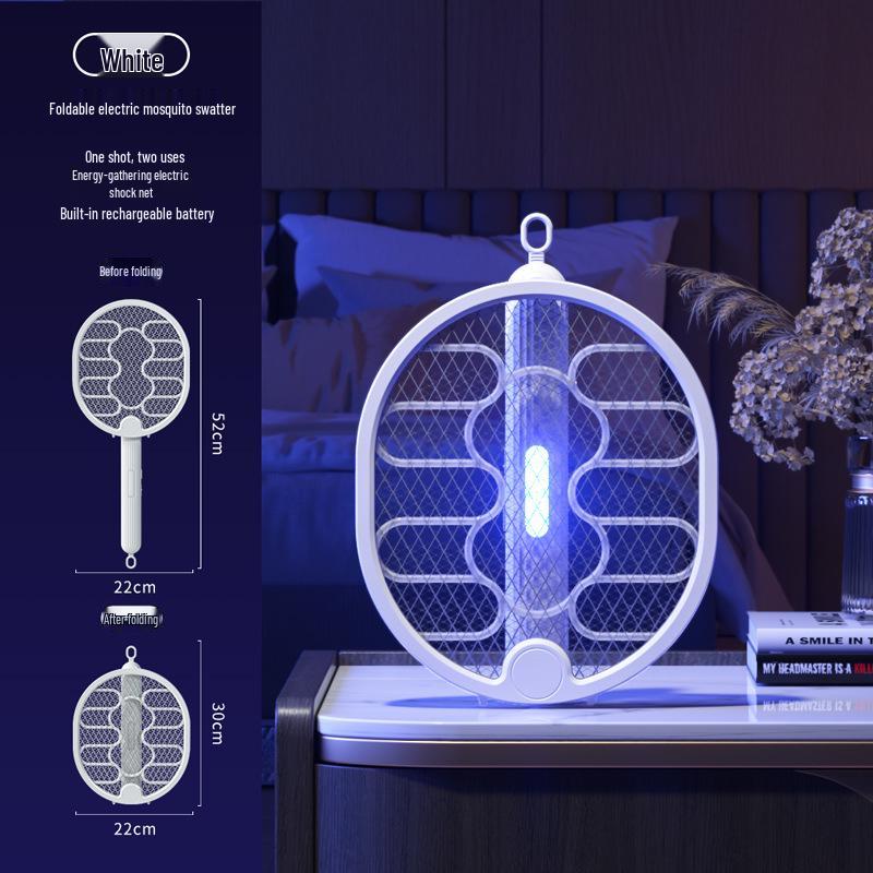 2025 Triple Grid Purple Light Mosquito Killer Lamp & Swatter
