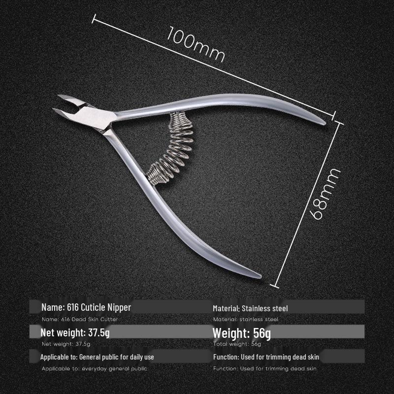 Professional Russian Style Stainless Steel Cuticle Nippers and Ingrown Toenail Clippers Set