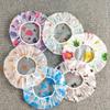 1PC Reusable PE Shower Cap - Adjustable Printed Design with Elastic Band for Spa Salon & Kitchen Oil Fume Protection Shower Cap