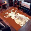 1PC Custom Name Goat Portrait Card Theme Floor Mat Ideal for Living Room, Game Rooms, Office, Bedroom, Office Floor Mat , Floor Mats for Home