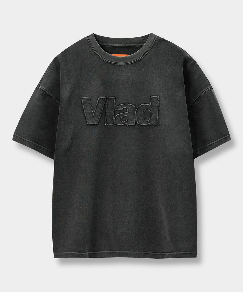 Dimiteulibeullaeg Vlad Cut-Off Applique Short Sleeve T-Shirt_4 Color