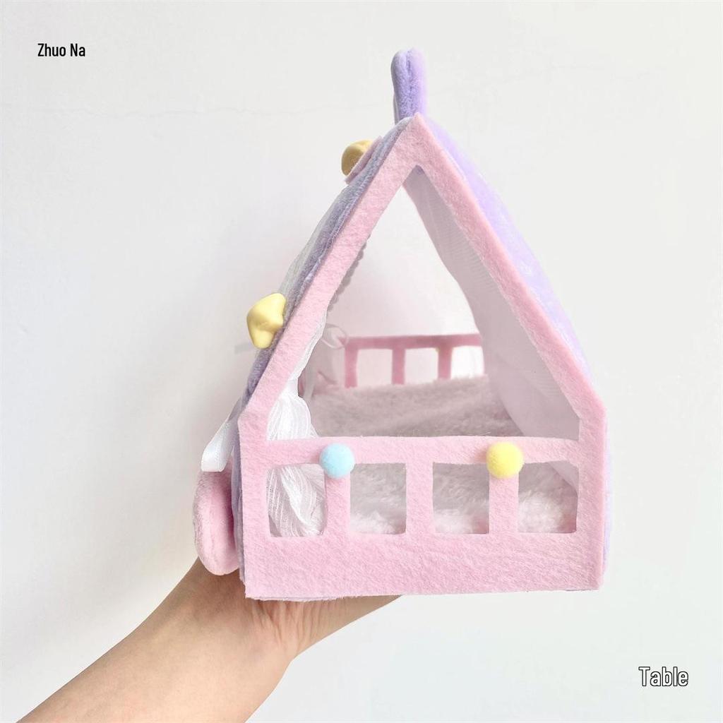 40cm Cotton Doll Bed Tent & Wardrobe: Indoor Display & Desktop Ornament