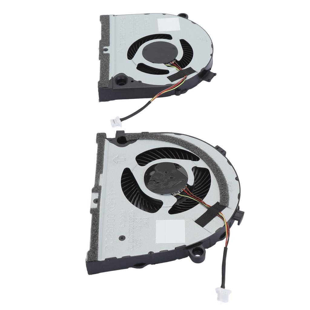 2pcs Laptop CPU GPU Cooling Fan Silent 4 Pin Laptop Cooling Fan Replacement for G3 3579 G3 3779 G5 5587