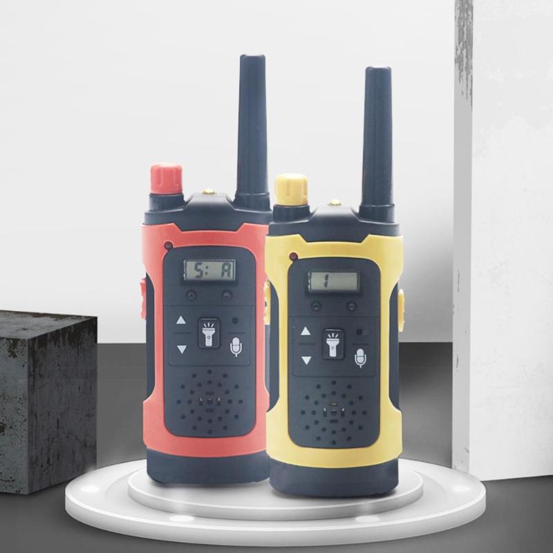Long Range Electronic Toy LED Kids Walkie Talkies Handheld 2 Way Radio for Wireless Communication and Fun Learning