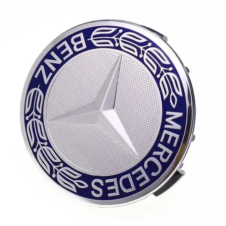 Car Sticker For Mercedes Benz 75MM Car Styling Wheel Center Covers Hub Caps Replacement For Mercedes Benz W211 W203 W204 W210 W1