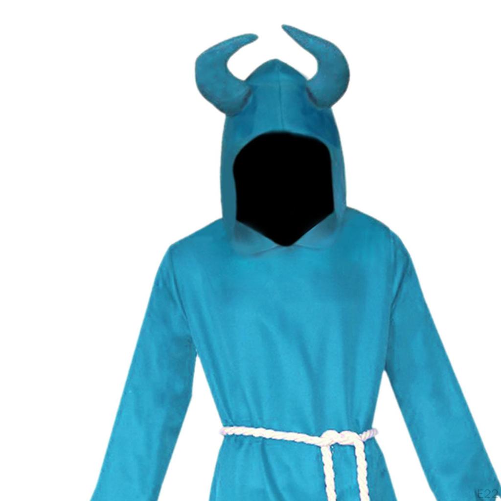 Cosplay Costume Robe with Hood Dress up Hooded Uniform Knight Witch Cape for Carnival Party
