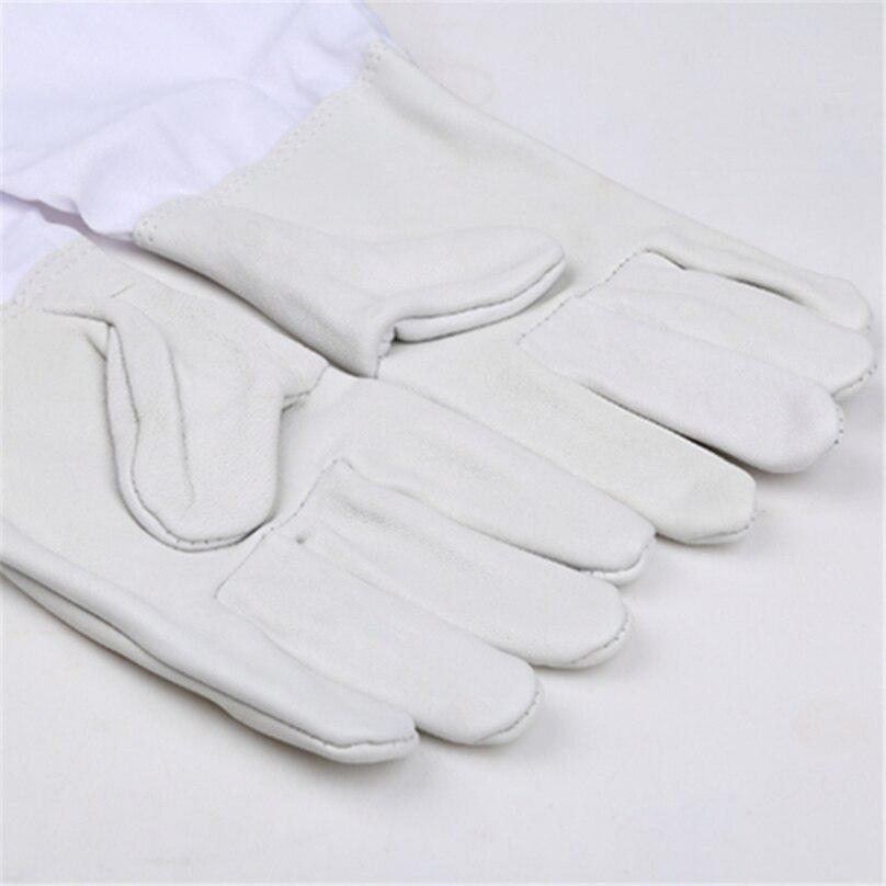 High Quality Bee Sting Protective Gloves Anti-sheepskin White Special Protection Supplies Beekeeping Tool