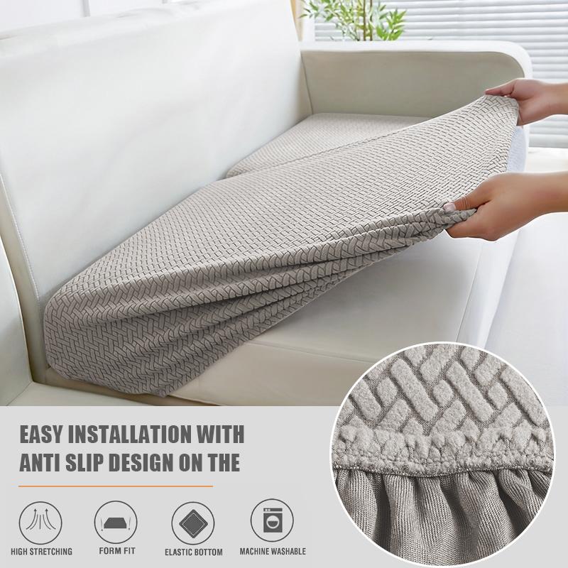 Elastic Twill Sofa Cushion Cover Removable Couch Seat Covers Universal Furniture Protector For Home Lounge All Season 1Pc