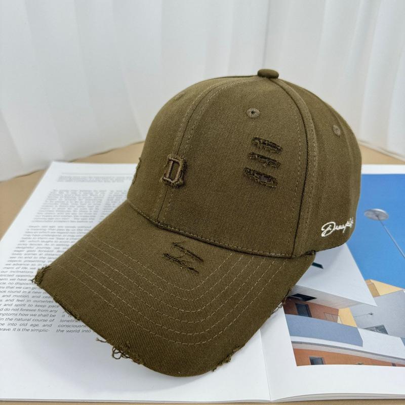 Spring And Autumn Women Wear Letter Hard Top Baseball Cap, Hole, Fashion Trend Versatile Temperament Cap