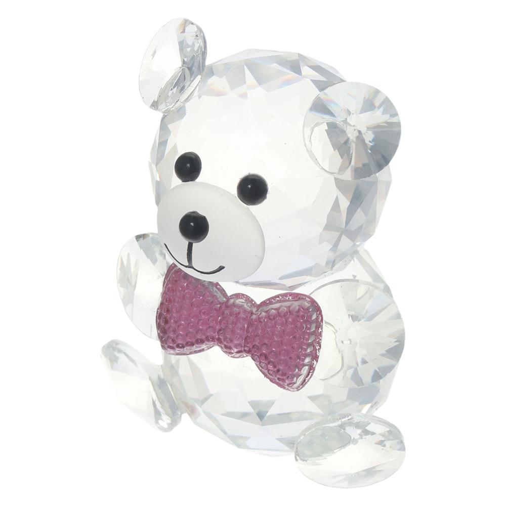 Colorful Crystal Bear Figurine Collection Crystal Pretty Glass Ornament  Home