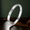 High-End Women's Stainless Steel Bracelet - Non-Fading, Titanium Steel, Elegant Buckle Jewelry