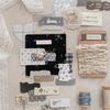 Retro Fragmented Fabric Hand-Tear Base Stickers: Sugar Poetry DIY Journal Collage Pack