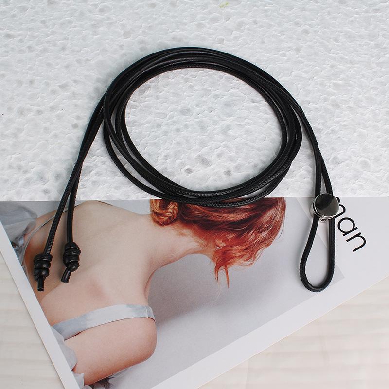 

Женский регулируемый тонкий пояс из мягкой кожи - Универсальный модный аксессуар для юбок и рубашек