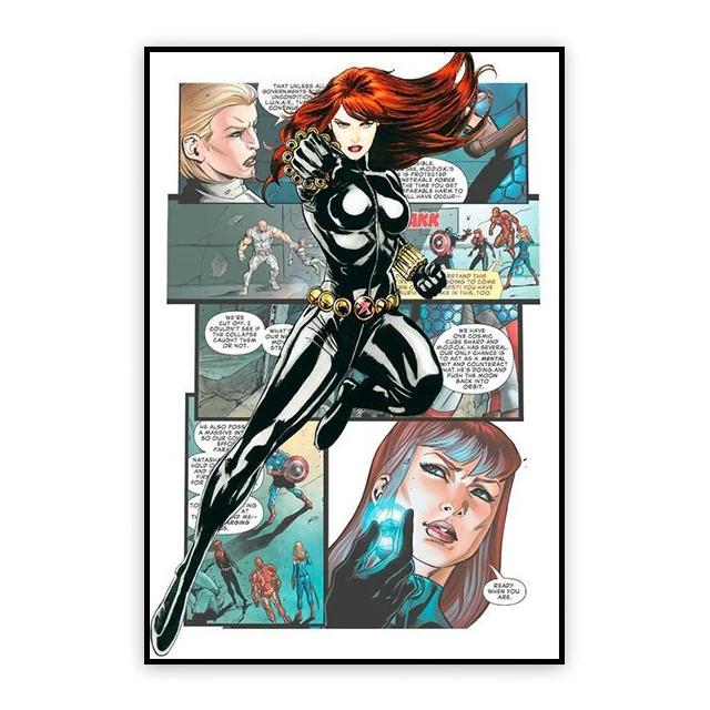 Marvel Movie Poster Spiderman Canvas Painting Iron Man Hulk Wall Art Print Kids Room Decoration Modern Home Decor Gift