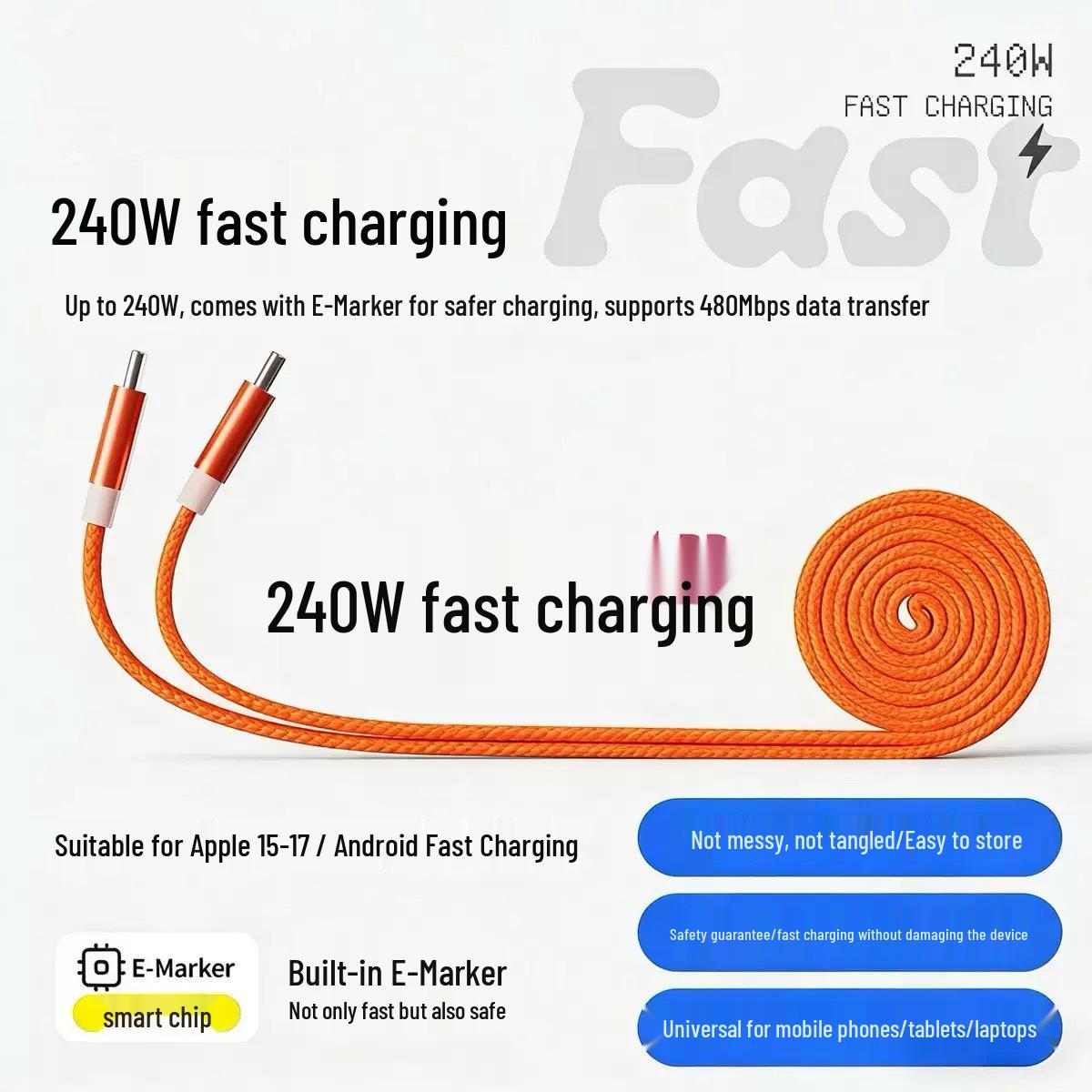 

AI-Powered 100W Gallium Nitride Multi-Port Charger for Phones and Laptops 1.5m Cable