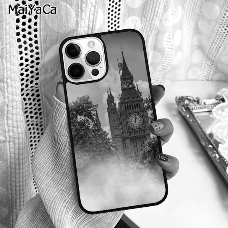 

Лондонский глаз Эйфелева башня Биг Бен Чехол для телефона для iPhone 17 Air 16 16e 15 plus 11 12 13 14 pro max корпус coque iPhone 11pro max