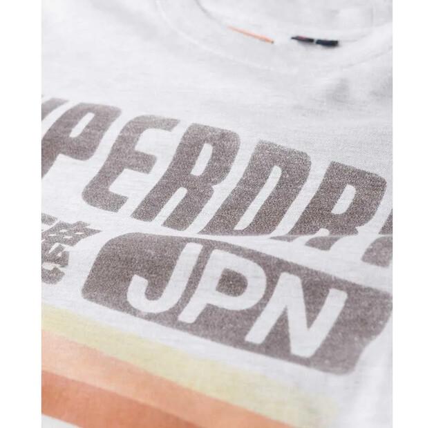 Superdry Футболка с коротким рукавом Japan Stripe Relaxed