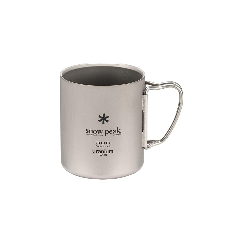 Snow Peak Titanium Double Mug 300ml Camping Outdoor Drinkware