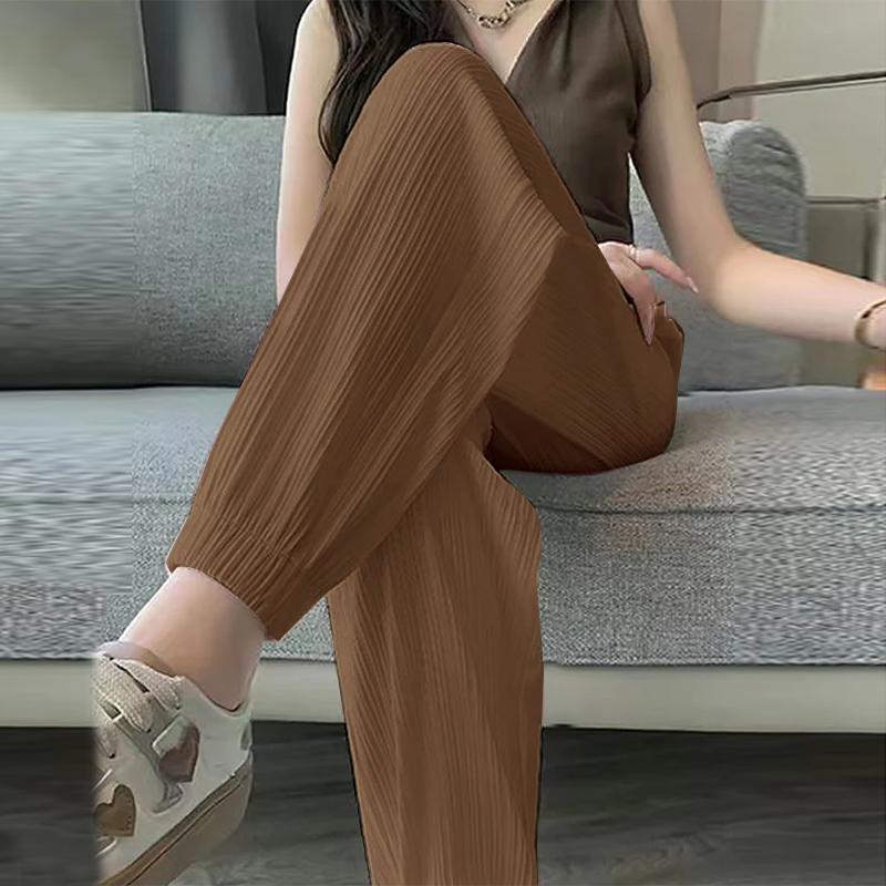 

Женские повседневные брюки свободного кроя с манжетами ZANZEA 4XL коричневый