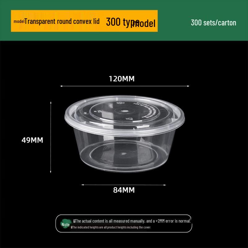 Hansheng Disposable Transparent Round Food Containers
