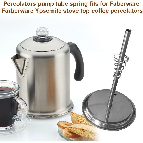 Percolators Pump Tube Spring Fits For Farberware Yosemite Stove Top Coffee Percolators - 2 Pcs