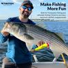 THKFISH Popping Fishing Floats with Yellow Wire 40g 4-Pack Cork, - Included,