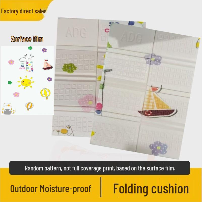 XPE Czterokrotnie Składana Przenośna Poduszka Siedziska Outdoorowego: Wodoodporna mata piknikowa typu plaster miodu z izolacją piankową